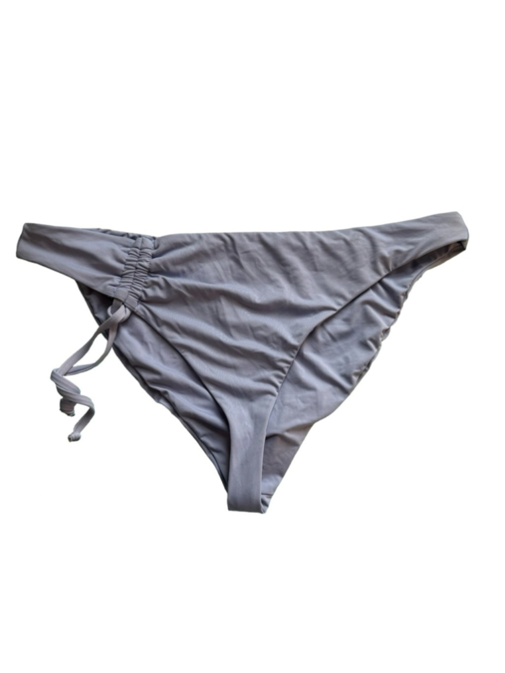Dipping’ Daisy’s Luster Ruched Tie-Side Swim Bottom Periwinkle Blue Size L